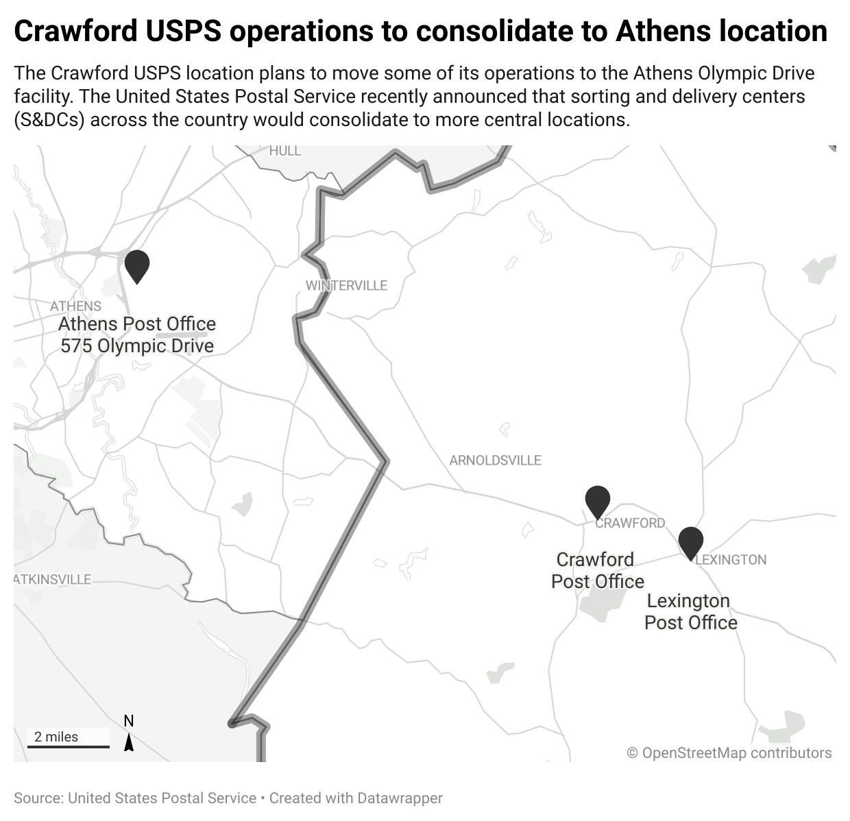 USPS changes will affect county post offices The Oglethorpe Echo